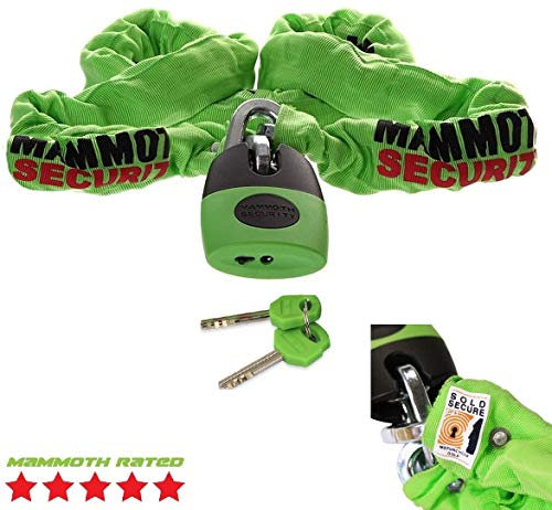 Quadmaxx Mammoth Security Lock & 12mm chain x 1.8m -Thatcham Approved