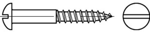 Messing Schrauben 2 x 10 mm, DIN 96, Halbrundkopf Holzschraube, 20 Stück