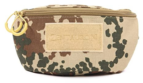 Zentauron Taktische Bauchtasche 1,25L aus Cordura - MOLLE Hüfttasche mit 2 Fächern & Klettfläche für EDC, IFAK & Outdoor - Hüftgurt 70-120 cm - Robuste Gürteltasche für Militär, Wandern & Freizeit