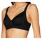 Lovable Reggiseno Senza Ferretto in Micro con Sottocoppa in Cotone, non Imbottito, Sostegno e Comfort, Taglie Forti, Art. 4020, Shaping Donna, Nero, 38 / 5D