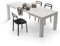 MOBILI FIVER, Mesa de Cocina Iacopo, 140(220) x90 cm, Color Fresno Blanco, para 6-10 Personas, Mesa Extensible de Comedor, Mesa Cocina, Salon, Made In Italy