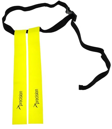 Precision Training Rugby Tag Belt - Durable and Adjustable Aid for Juniors and Senior Players, Quick Release Clip, Touch Fastener Tags, Fits 18 to 46 Waist