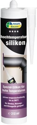 Hitzebeständiges Silikon für Kaminmontage Profi Bauen 310ml schwarz