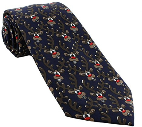 Michelsons of London Herren Krawatte Blau navy 1