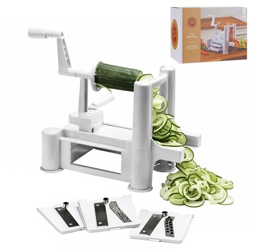 Premier Housewares Mandoline à Spirale Plastique/Acier Inoxydable Blanc