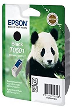 Epson T0501 Tintenpatrone Panda, Singlepack, schwarz