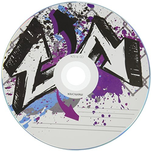 Memorex Blank Media 52X 700MB 80 Minute CD-R 110 Pack Spindle (32020034024) monocolore 10 pack design