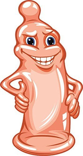 U24 Aufkleber Funny Kondom Autoaufkleber Sticker Konturschnitt