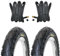 Kenda 47-355 - Cubiertas para bicicleta (2 unidades, 18 x 1,75, incluye 2 cámaras de aire con válvula automática)