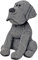 Riva Paoletti Herringbone Dog Doorstop - Grey - Heavyweight Sand Filling - Polyester and Acrylic - 17 x 18 x 30cm (7 x 7 x 12 inches) - Designed in the UK