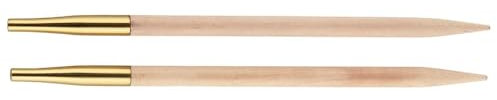 KnitPro Basix Aiguilles à Tricoter circulaires interchangeables spécial, Bouleau, Multicolore, 8,5 cm x 4,50 mm