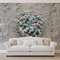 Forwall Vlies Fototapete Tapete Vliestapete 3D Blaue Kugeln und Ziegelwand AF3006VEXXL (312cm x 219cm) Photo Wallpaper Mural