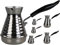 GMMH Türkische Kaffeekocher Mokkakanne (250 ml), Espressokocher Cezve Dzhesva, Kaffee Mokka Briki Kaffeekanne aus 1 mm dickem Edelstahl