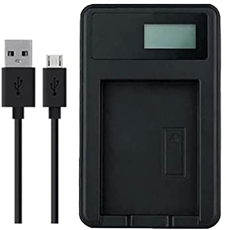 USB Camera Battery Charger for Sony Handycam/Camcorder - For DCR-PJ, DCR-SR, DCR-SX, DEV-, FDR-AX, FDR-AXP, HDR-CX, HDR-PJ, HDR-TD, HDR-XR, HXR-, PXW-, NEX-VG Series - For NP-FV50 Battery