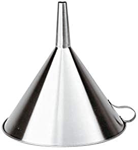 PADERNO 42562 – 12 Trichter, Edelstahl Diametro 14 cm, Silber