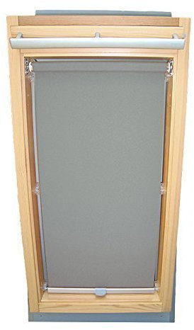 Hochwertiges Abdunkelungsrollo Rollo für Velux DKL Y/RHL Y-EP VL Y,VU Y,VKU Y45 grau // Verdunkelungsrollo/Verdunkelungs-Rollo/Fensterrollo