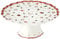 Villeroy & Boch Toy's Delight Kleine Kuchenplatte auf Fuß, 21 cm, Premium Porzellan, Weiß/Rot