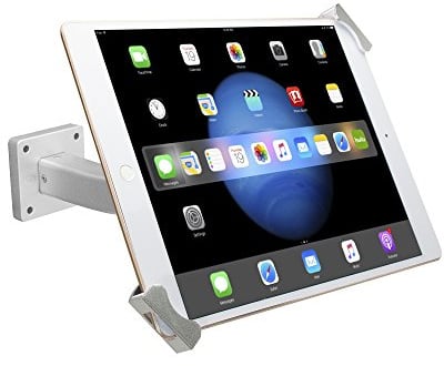 CTA Secure Mounts to Wall. Lock & Key Security System. Giunto flessibile, compatibile con qualsiasi tablet da 7-13, iPad 10,2 (7a/8a/9a generazione), Surface Pro e Galaxy Tab S2 (PAD-SWM)