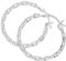 Sterling Silver Chain Links Hoop Earrings Hoops