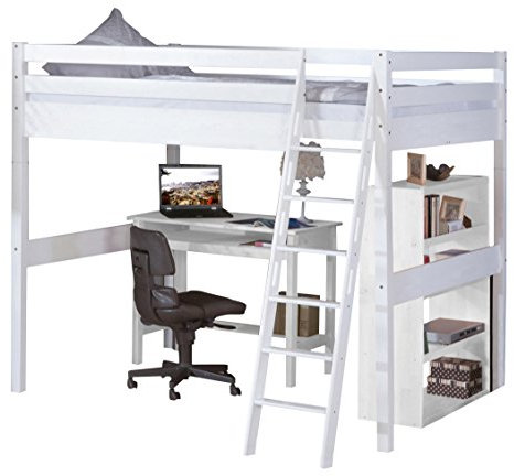 Relita Hochbett, buche, Weiß