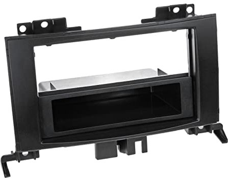 Carmedio 1-DIN Radioblende mit Ablagefach Mercedes-Benz Sprinter, VW Crafter, schwarz