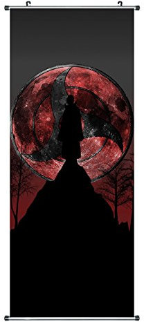 CoolChange Großes Anime Rollbild/Kakemono aus Stoff Poster, 100x40cm, Motiv: Itachi Uchiha, Bild 2