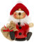 Sikora RM-D Dicke Räuchermännchen aus Holz, Größe:Höhe ca. 12.5 cm, Farbe/Modell:D06 rot - Weihnachtsmann
