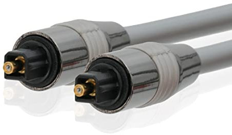 BIGtec 10m Toslink Kabel optisches digital Audio-Kabel SPDIF Digitalkabel HiFi ø 6mm LWL Lichtwellenleiter Glasfaserkabel Heimkino Soundbar Verstärker Stereoanlage