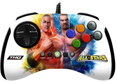 Mad Catz WWE All STARS BrawlPad - Volante/mando (Mando de juegos, Xbox, D-pad, Turbo, Volver, Start, Con cables, USB, 3 m) Múltiple