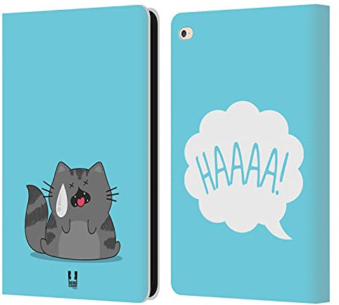 Head Case Designs Phew Wilbur El Gato Carcasa de Cuero Tipo Libro Compatible con Apple iPad Air 2 (2014)