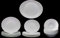 Oval Shaped Prometeo Full Breakfast Service Set in Brilliant White with 1x XL Serving Platter, 6X Breakfast Plates, 6X Side Plates and 6X Breakfast Bowls (19 Pieces)