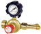Détendeur Variable de 2 à 4 bar avec Manomètre et Sécurité, Sortie 3/8e Gauche - Accessoire pour Fer à Souder - Lampe à Souder - Fer de Couvreur - Chalumeau d'Étanchéité - Pièces de Rechange - EXPRESS