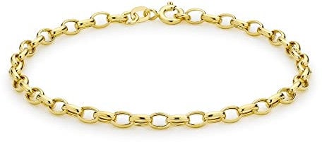 CARISSIMA Damen-Armband 9 Karat 375 Gelbgold Oval Belcher 7.5 1.24.7102
