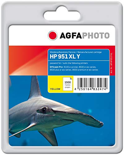 AgfaPhoto APHP951YXL Toner für HP OJPRO8100, 1500 Seiten, gelb