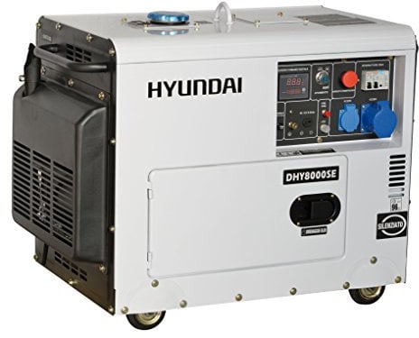 Generador diésel de Hyundai, modelo DHY8000SE.