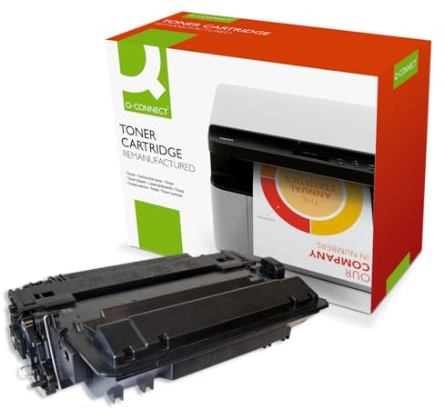 Q-Connect Compatible Toner for HP CE255X Toner Cartridge, Black