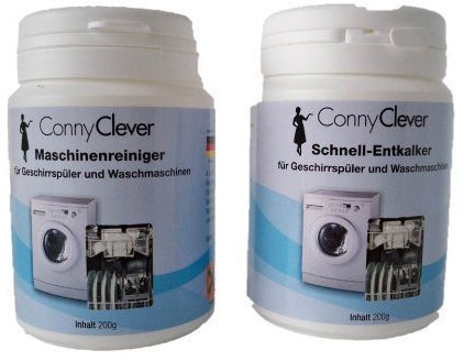 Maschinenreiniger für Geschirrspüler 200 g + Entkalker für Waschmaschinen und Geschirrspüler 200 g