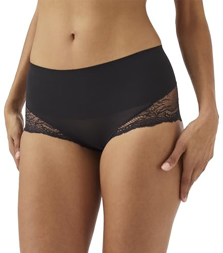 SPANX Women's Undie-tectable Lace Hi-Hipster Panty,Very Black,M