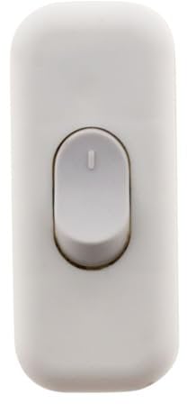 Zenitech - Interruptor Unipolar 2A - Instalación en Pared - Compatible con Circuitos de Iluminación - Diseño Discreto para Interior - Material Resistente en Plástico - Blanco