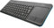 Trust Veza Tastiera Multimediale Wireless con Touchpad Integrato, Nero