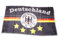 Fahne 150 x 250 cm - Deutschland 4 Sterne Schwarz - Flagge Hissflagge Hißfahne