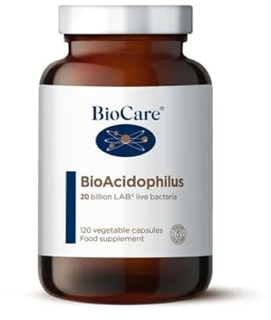 BioCare BioAcidophilus, 120 Capsules | LAB4 Complex of Clinically Researched Live Bacteria