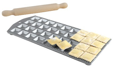 MAAJ® RAVIOLIFORM RAVIOLIBRETT NUDELBRETT 36 RAVIOLI CLASSICI MIT TEIGROLLE