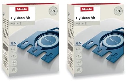 Miele Sacchetti originali GN Airclean 8 sacchetti con 4 filtri per aspirapolvere Miele