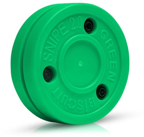 Green Biscuit Snipe Shooting Stick Handling Training Street Hockey Puck (Snipe Pack of 1)