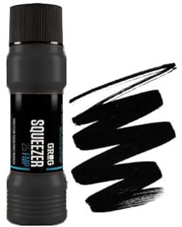Grog 25 Squeezer - 25mm Refillable Paint Marker Pen - Supplied By Graff-City (Death Black - FMP-01)
