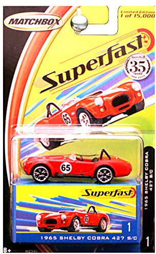 Matchbox 1965 Shelby Cobra 427 S/C (Red) 35 Anniversary Edition Superfast by
