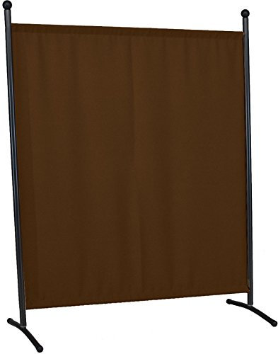 Angerer Freizeitmöbel GmbH Stellwand - Raumteiler & Raumtrenner Sichtschutz - Outdoor Paravent für Windschutz & Schatten auf Balkon (178 x 178 cm, braun)