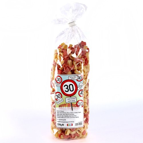 Zahlennudel zum 30. Geburtstag (Verkehrsschild)