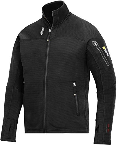 Snickers Workwear Snickers Body Mapping Fleecejacke Gr. M, Schwarz